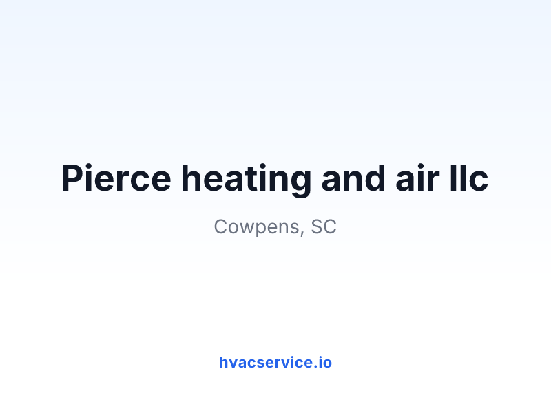 Pierce heating and air llc