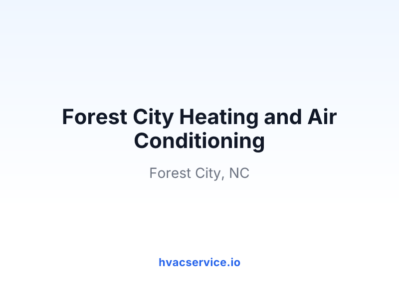 Forest City Heating and Air Conditioning