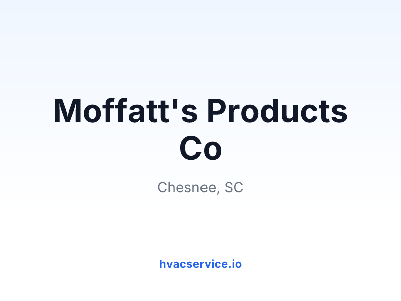 Moffatt's Products Co