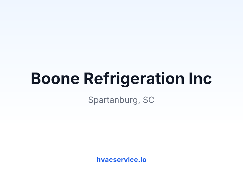 Boone Refrigeration Inc