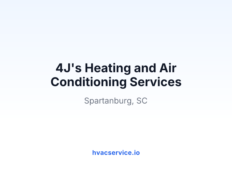 4J's Heating and Air Conditioning Services