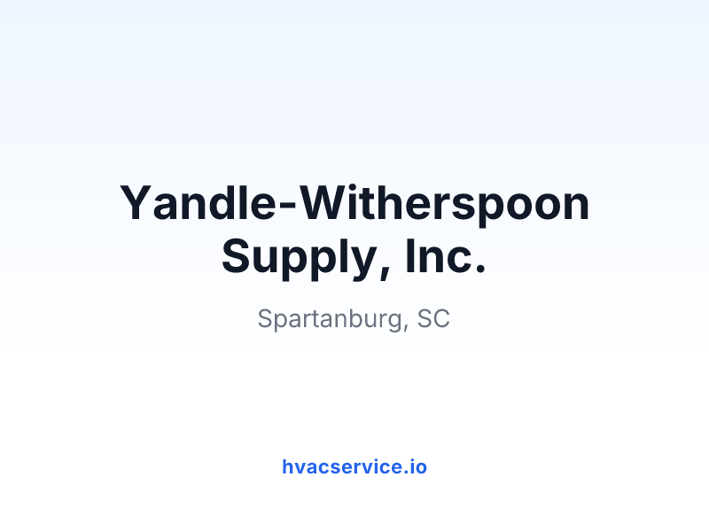 Yandle-Witherspoon Supply, Inc.