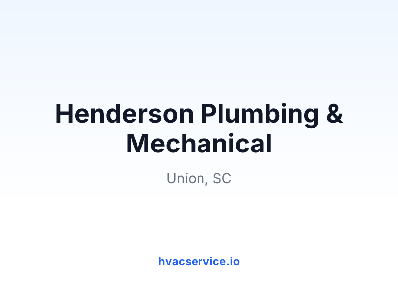 Henderson Plumbing & Mechanical