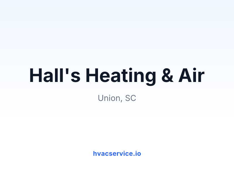 Hall's Heating & Air