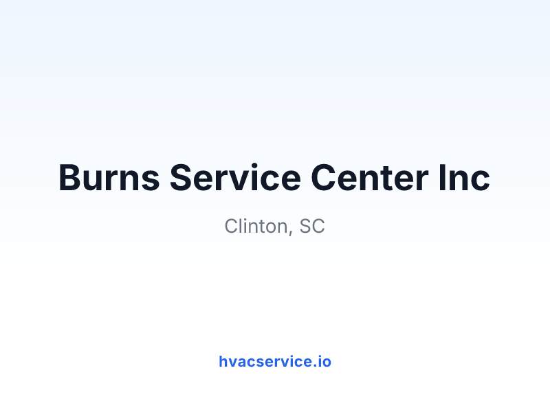 Burns Service Center Inc