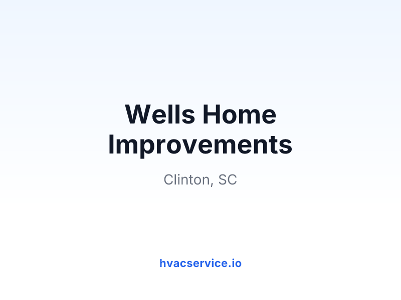 Wells Home Improvements