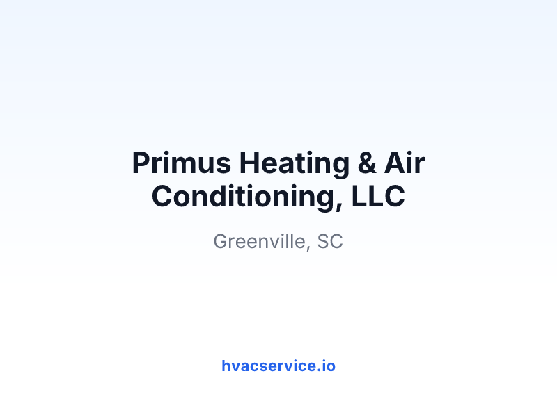 Primus Heating & Air Conditioning, LLC