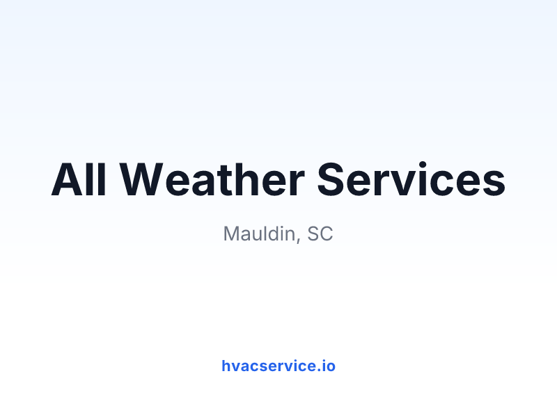 All Weather Services