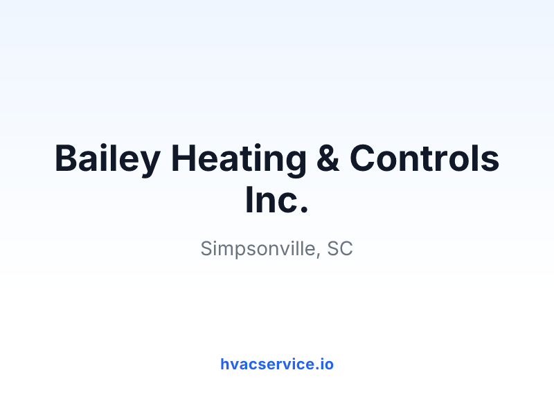 Bailey Heating & Controls Inc.