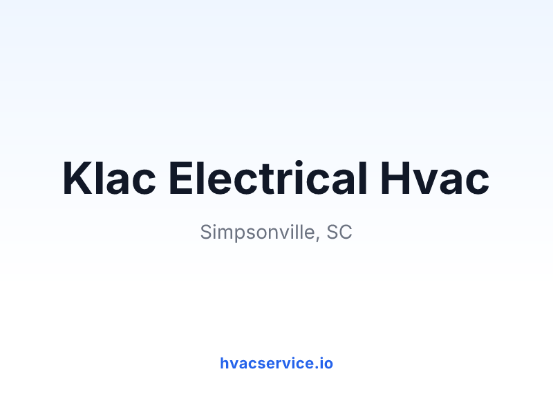 Klac Electrical Hvac