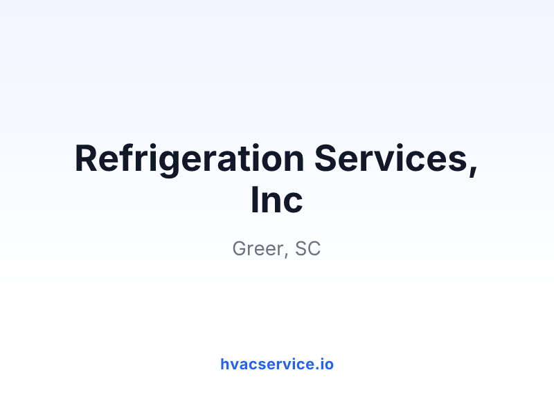 Refrigeration Services, Inc