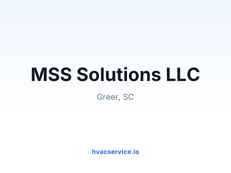 MSS Solutions LLC