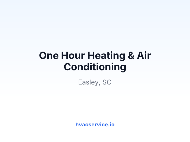 One Hour Heating & Air Conditioning