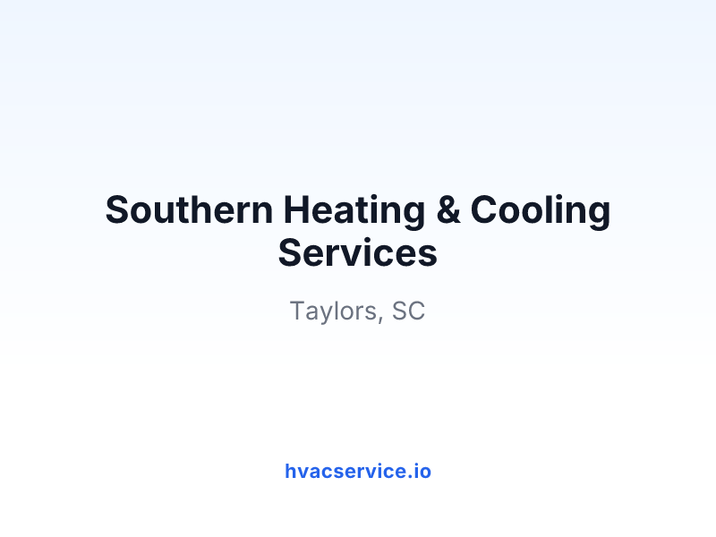 Southern Heating & Cooling Services