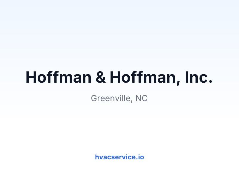 Hoffman & Hoffman, Inc.
