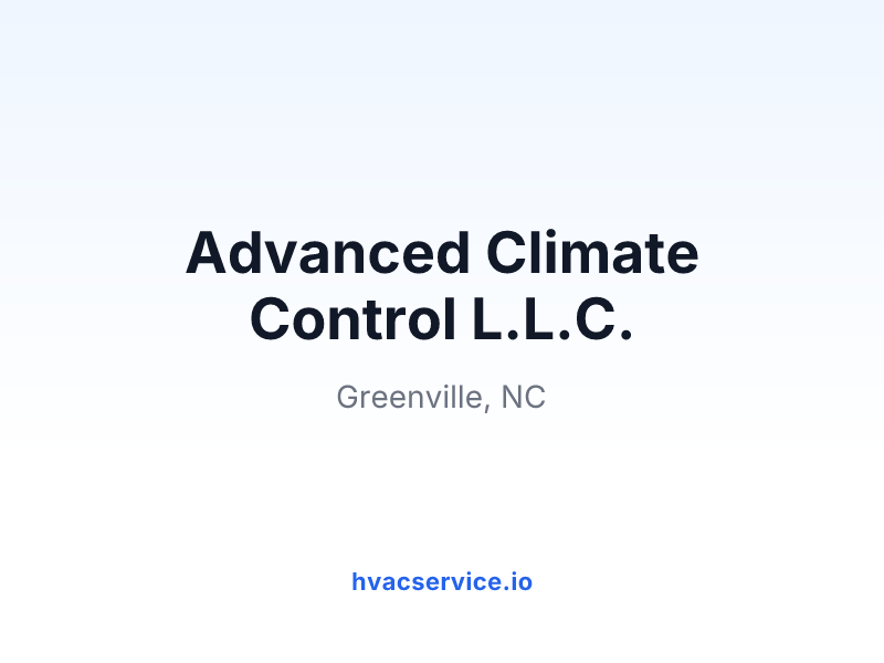 Advanced Climate Control L.L.C.
