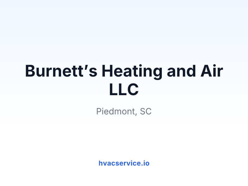 Burnett’s Heating and Air LLC
