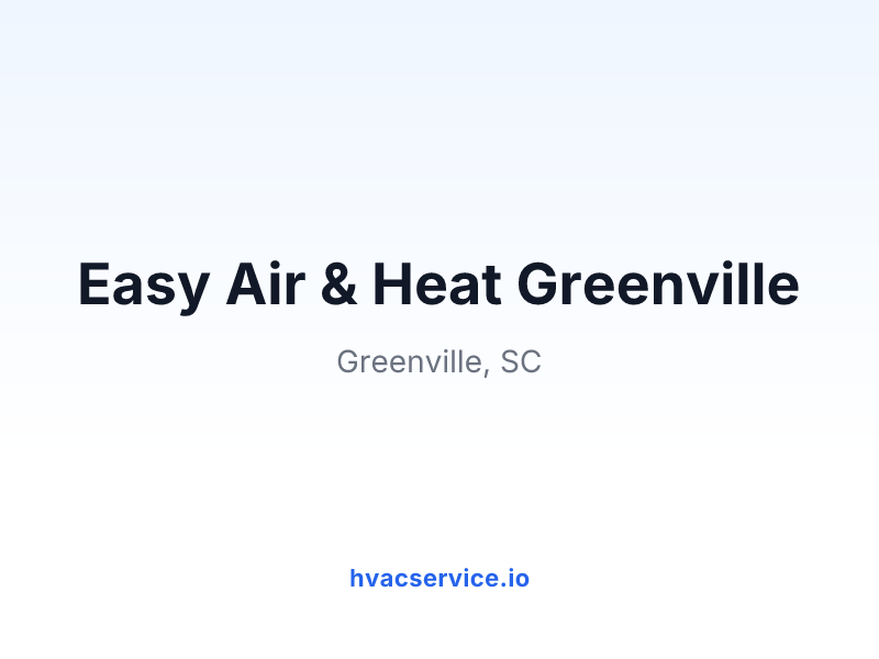 Easy Air + Heat + Plumbing