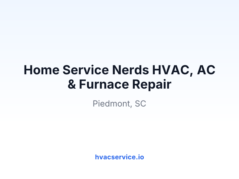 Home Service Nerds HVAC, AC & Furnace Repair