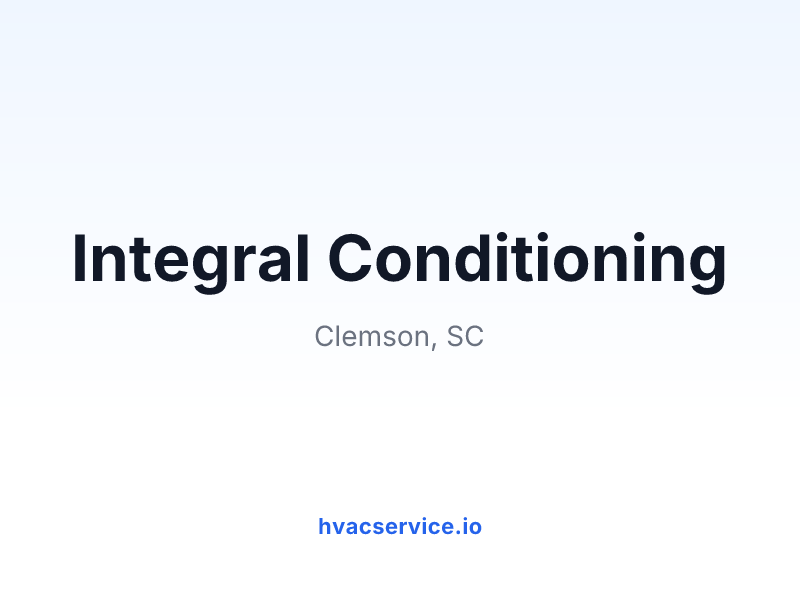 Integral Conditioning