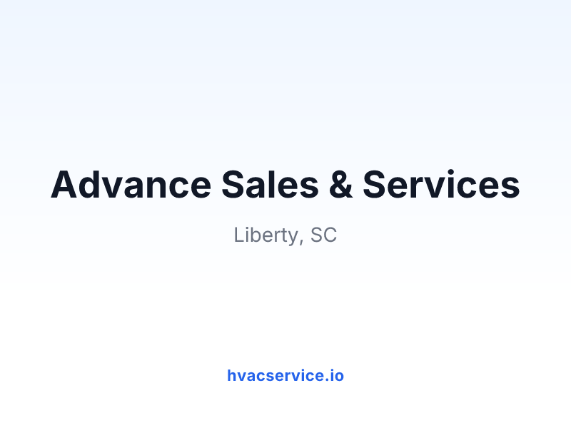 Advance Sales & Services