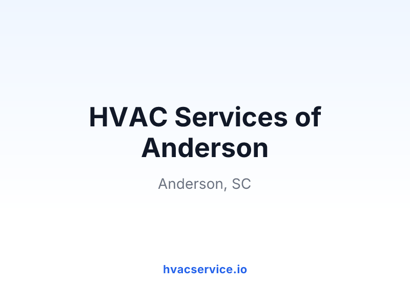 HVAC Services of Anderson