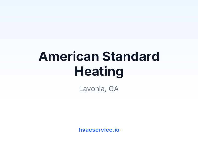 American Standard Heating
