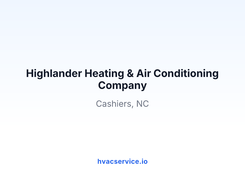 Highlander Heating & Air Conditioning Company