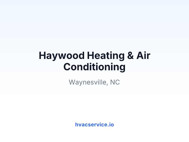 Haywood Heating & Air Conditioning