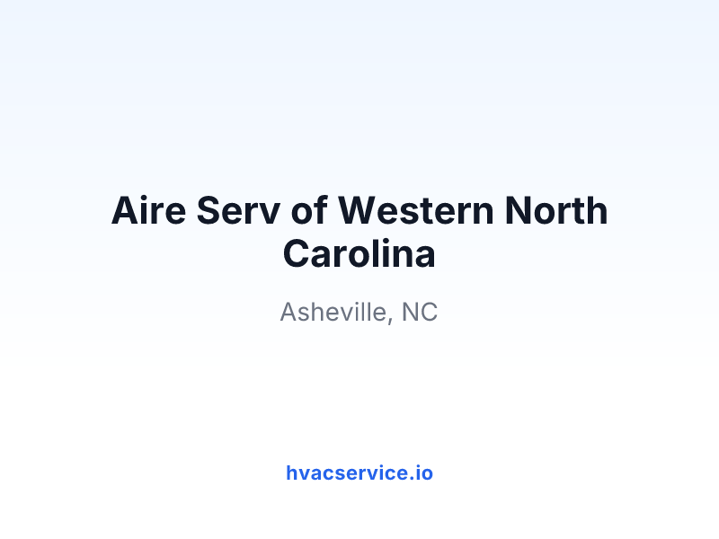Aire Serv of Western North Carolina