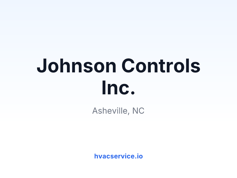 Johnson Controls Inc.