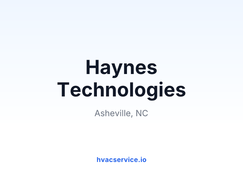 Haynes Technologies