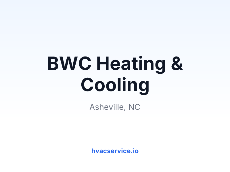 BWC Heating & Cooling