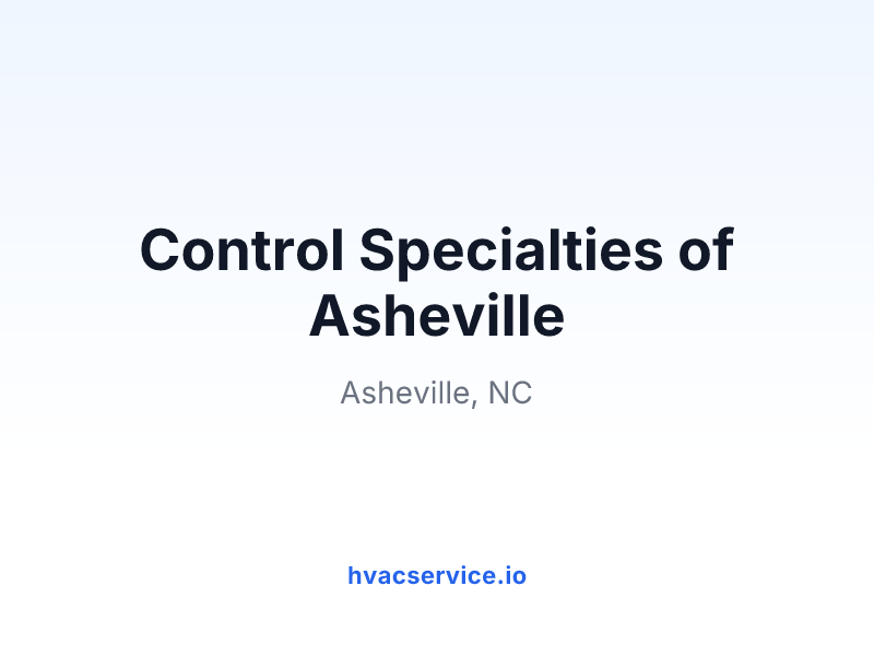 Control Specialties of Asheville