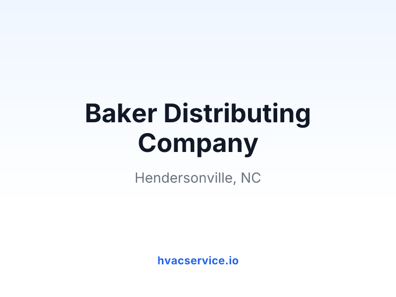 Baker Distributing Company