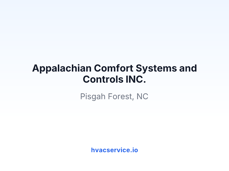 Appalachian Comfort Systems and Controls INC.