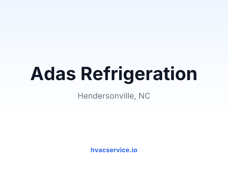 Adas Refrigeration