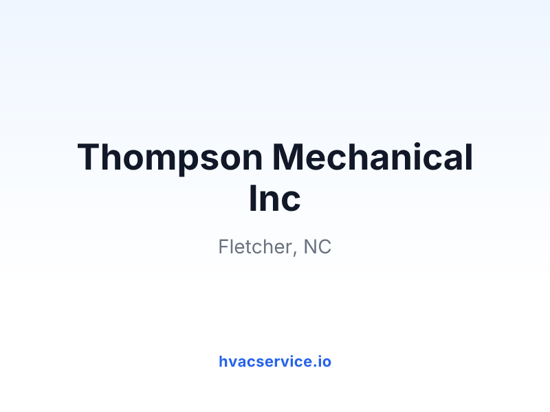 Thompson Mechanical Inc