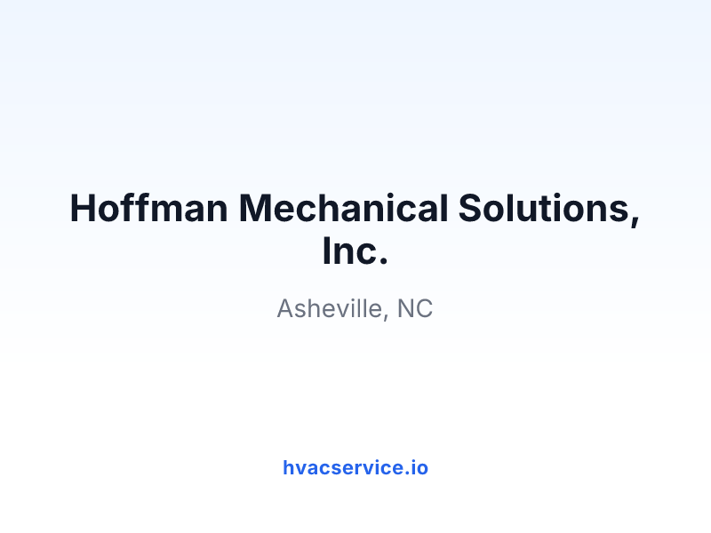 Hoffman Mechanical Solutions, Inc.