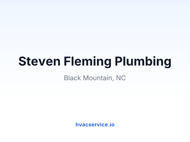 Steven Fleming Plumbing