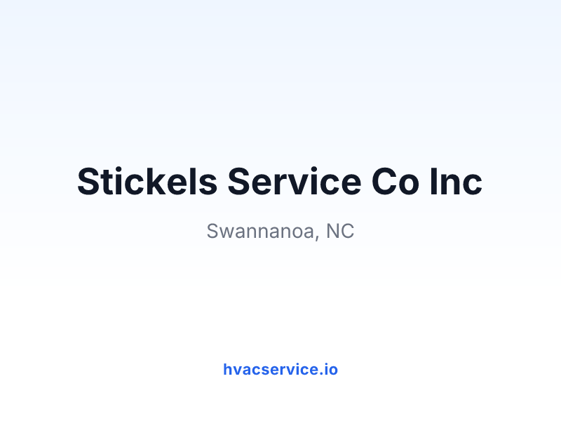 Stickels Service Co Inc