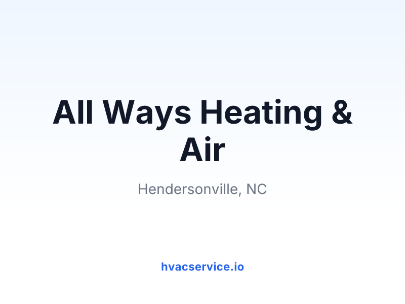 All Ways Heating & Air