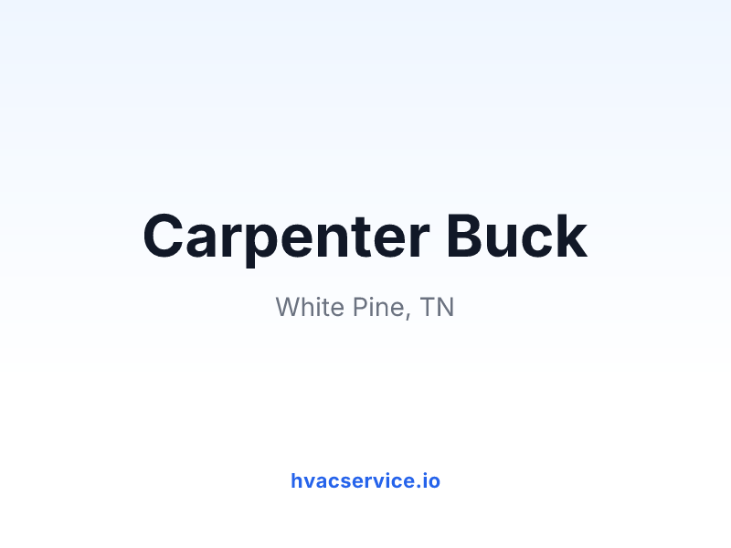 Carpenter Buck