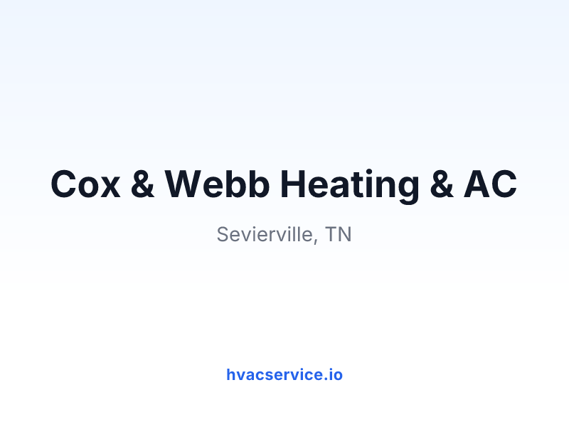 Cox & Webb Heating & AC