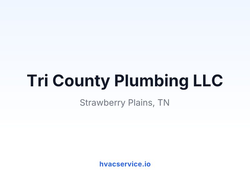 Tri County Plumbing LLC