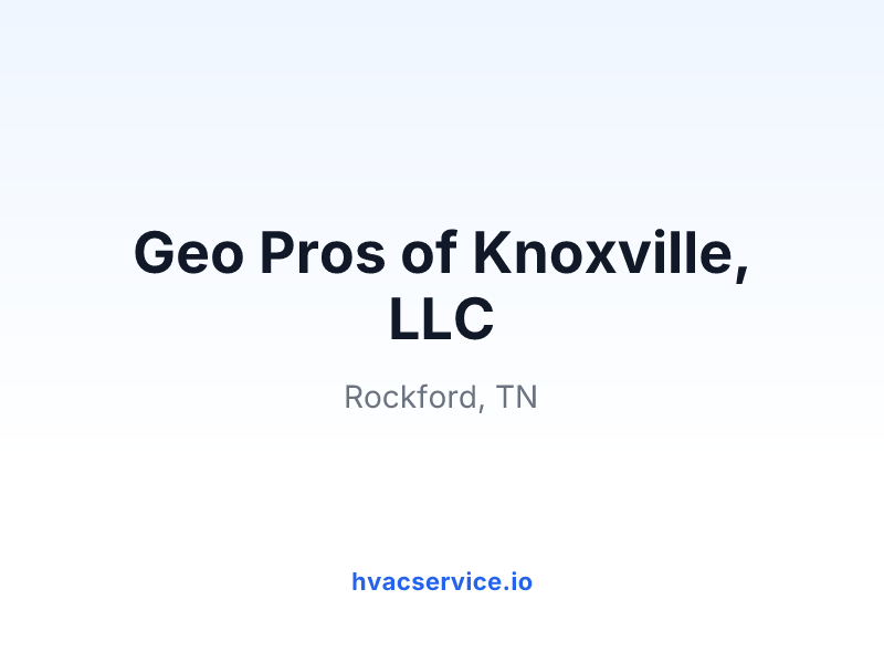 Geo Pros of Knoxville, LLC