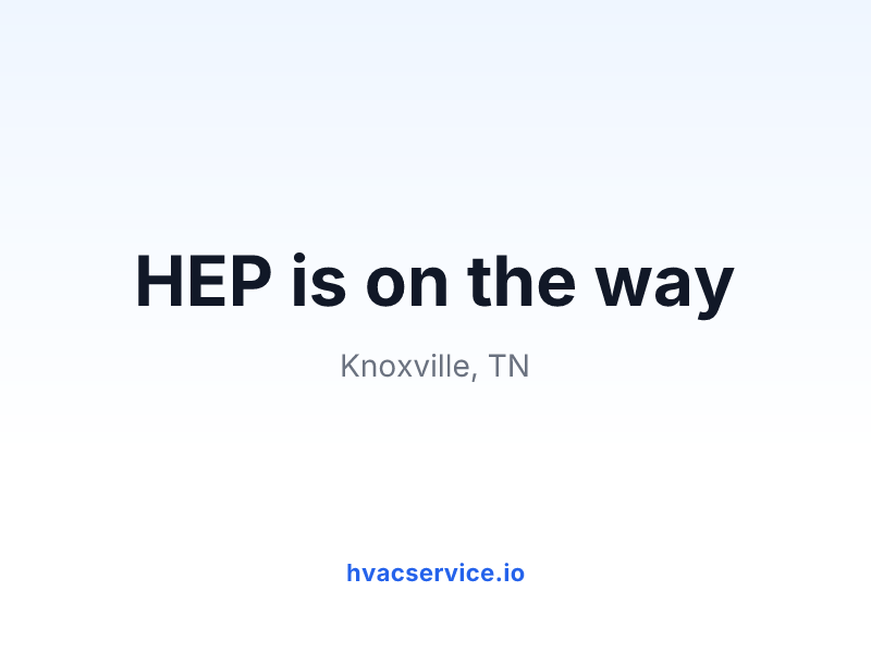 HEP is on the way