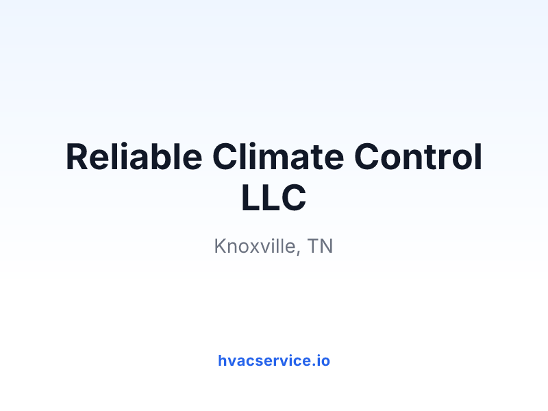 Reliable Climate Control LLC
