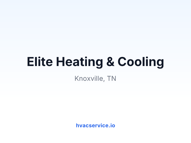 Elite Heating & Cooling