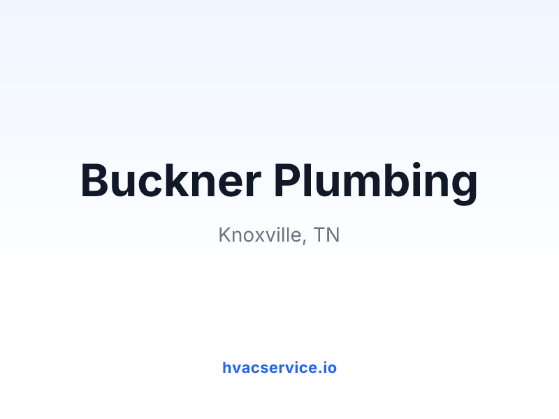 Buckner Plumbing